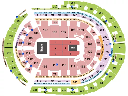  ELEVATION WORSHIP Seating Map Seating Chart