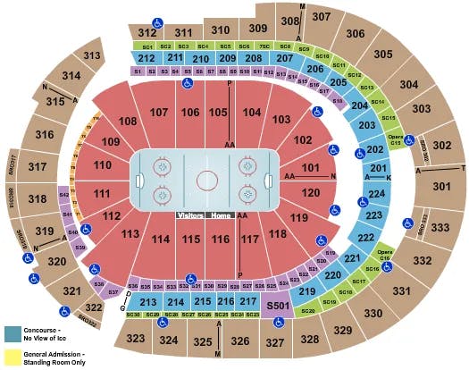  HOCKEY 2 Seating Map Seating Chart