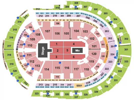  HOOTIE THE BLOWFISH Seating Map Seating Chart