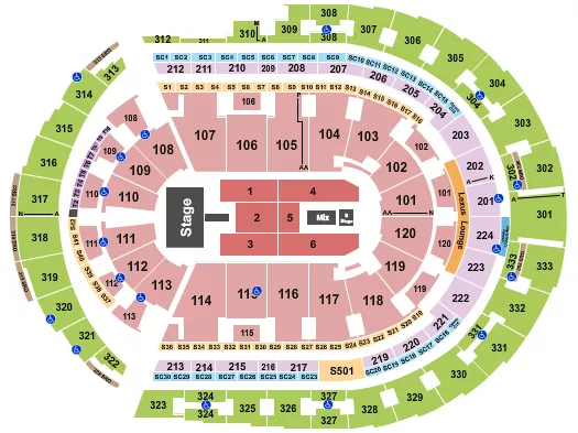  NIALL HORAN Seating Map Seating Chart