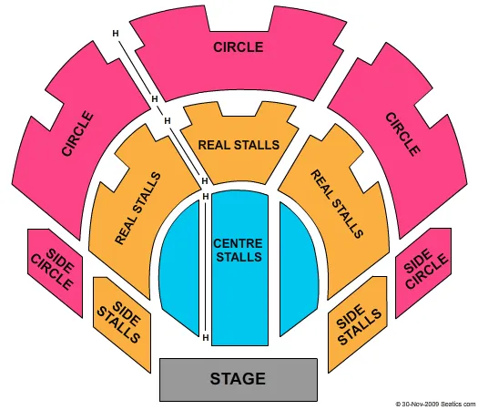  END STAGE Seating Map Seating Chart