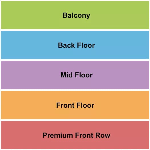  PREMIUM FRONT MID BACK FLOOR BALCONY Seating Map Seating Chart