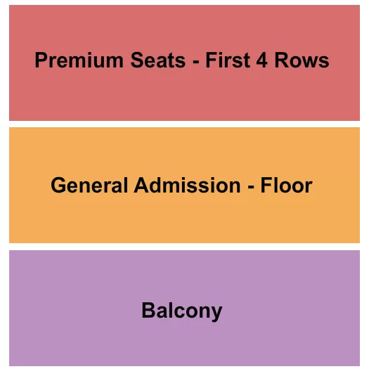  GA PREM BALC Seating Map Seating Chart