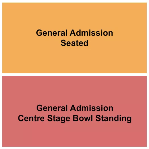  GA FLOOR SEATED GA CENTRE STAGE BOWL STADING Seating Map Seating Chart