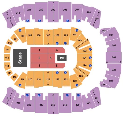  ENDSTAGE 6 Seating Map Seating Chart