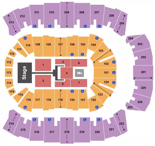  TOBYMAC Seating Map Seating Chart