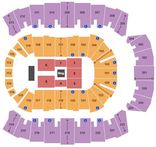  WWE 2A Seating Map Seating Chart