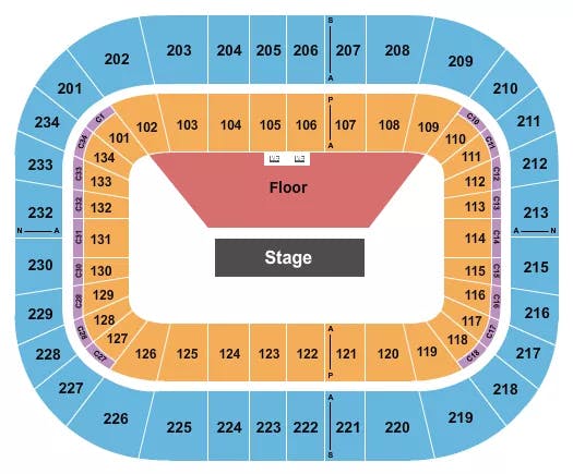  THEATRE SETUP GA FLOOR Seating Map Seating Chart