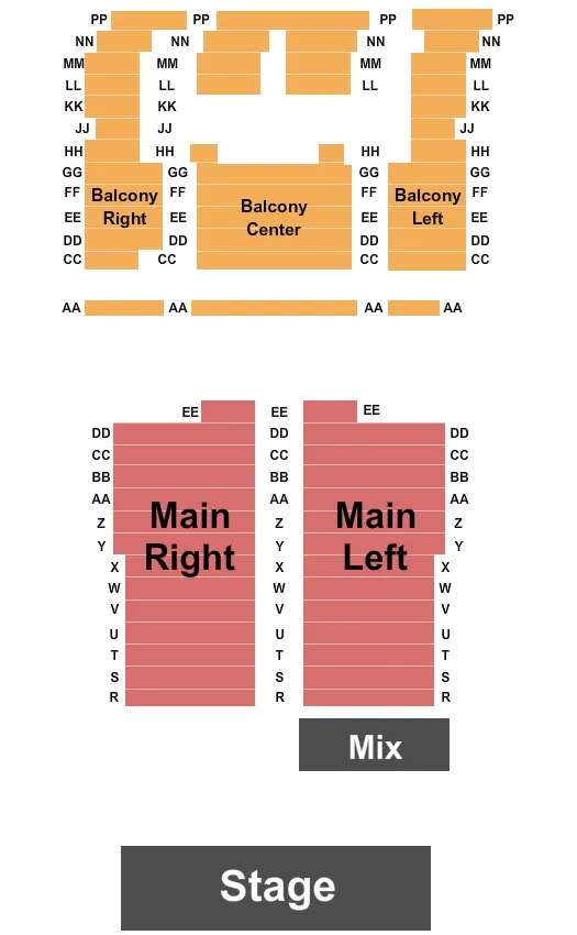  DANIELA MERCURY Seating Map Seating Chart