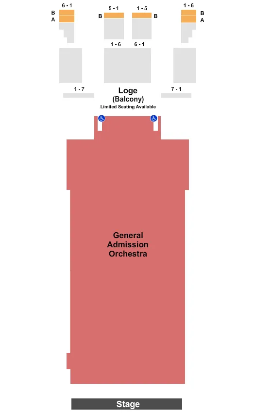  ENDSTAGE GA ORCH 2 Seating Map Seating Chart