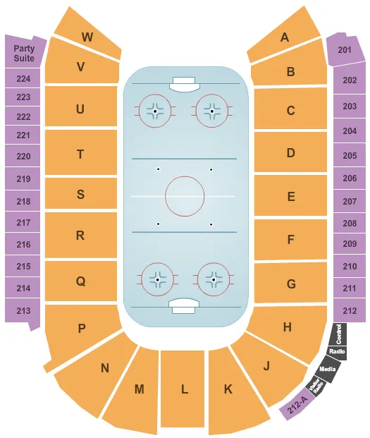  HOCKEY Seating Map Seating Chart
