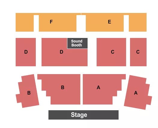  ENDSTAGE A D BLEACHERS E F Seating Map Seating Chart