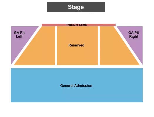  ENDSTAGE GA PIT Seating Map Seating Chart