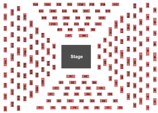 BUFFALO THUNDER RESORT SPA CENTER STAGE Seating Map Seating Chart