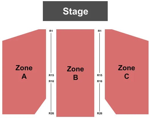 BUFFALO THUNDER RESORT SPA END STAGE 2 Seating Map Seating Chart
