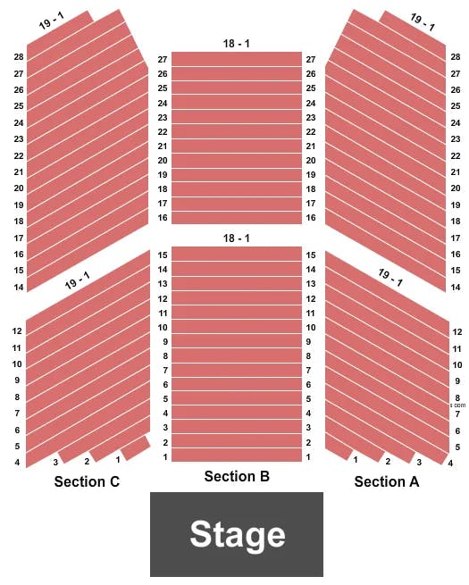 BUFFALO THUNDER RESORT SPA END STAGE Seating Map Seating Chart
