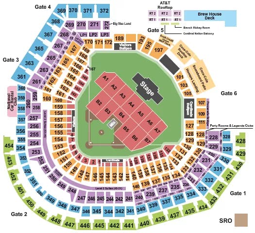  BILLY JOEL Seating Map Seating Chart