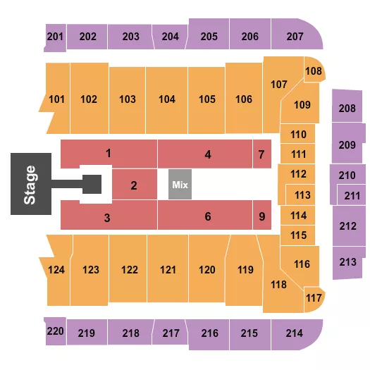  50 CENT Seating Map Seating Chart