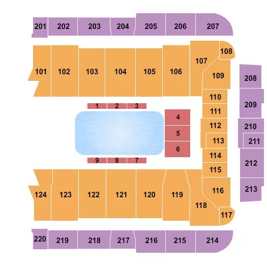  DISNEY ON ICE Seating Map Seating Chart