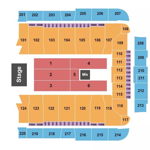  END STAGE 7 Seating Map Seating Chart