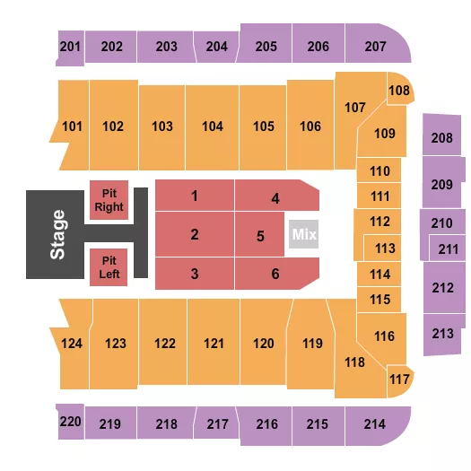  OLD DOMINION Seating Map Seating Chart