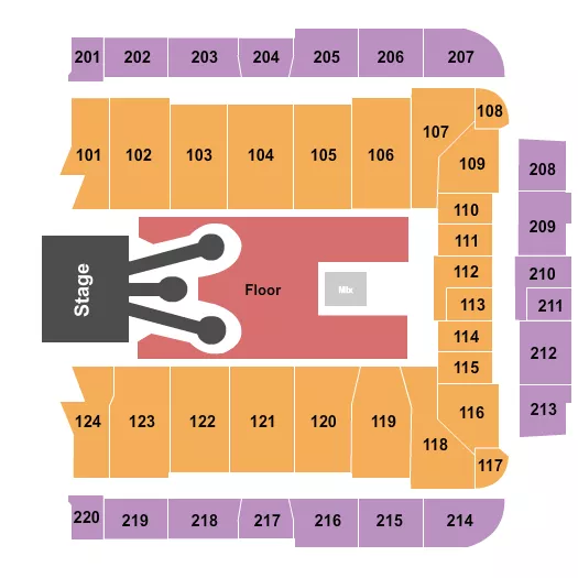  ROD WAVE Seating Map Seating Chart