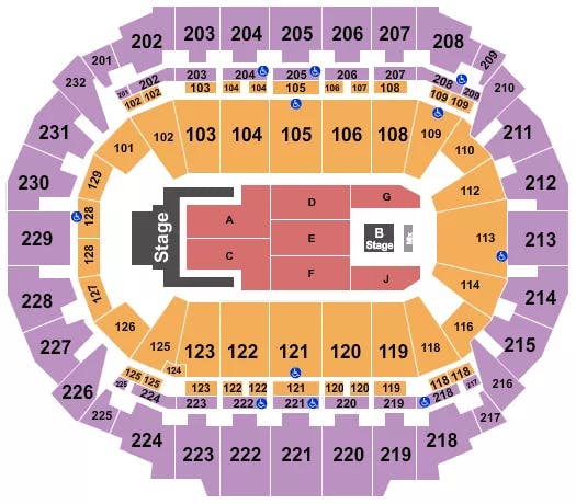  JELLY ROLL Seating Map Seating Chart