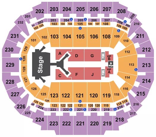  JONAS BROTHERS 2 Seating Map Seating Chart