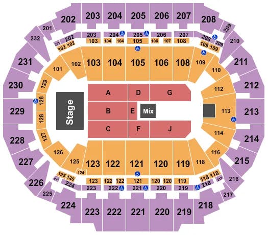  MATCHBOX TWENTY Seating Map Seating Chart