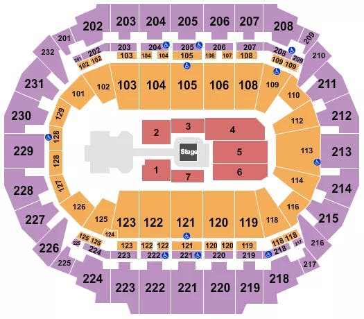  WWE Seating Map Seating Chart