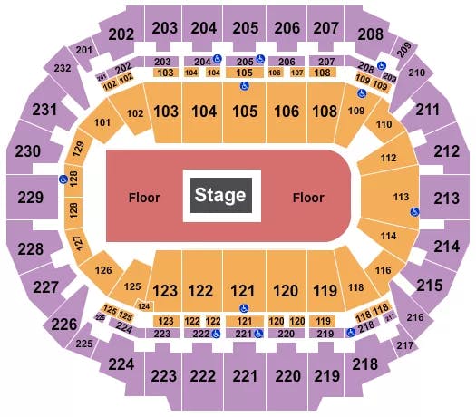  CENTER STAGE 3 Seating Map Seating Chart