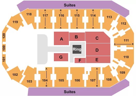  AEW DYNAMITE Seating Map Seating Chart