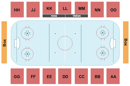  HOCKEY Seating Map Seating Chart
