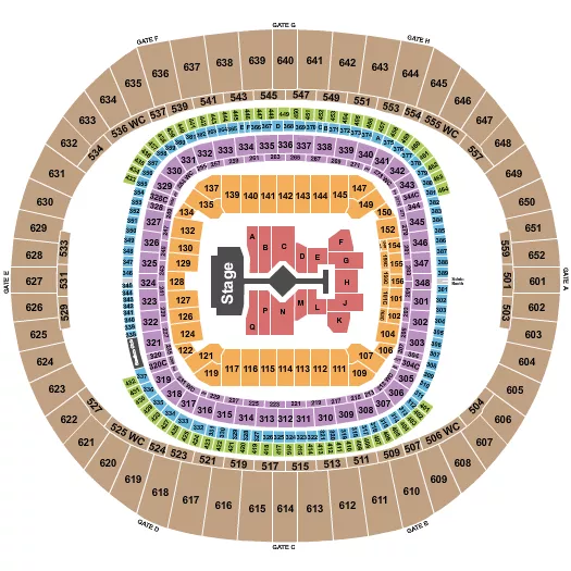  TAYLOR SWIFT Seating Map Seating Chart