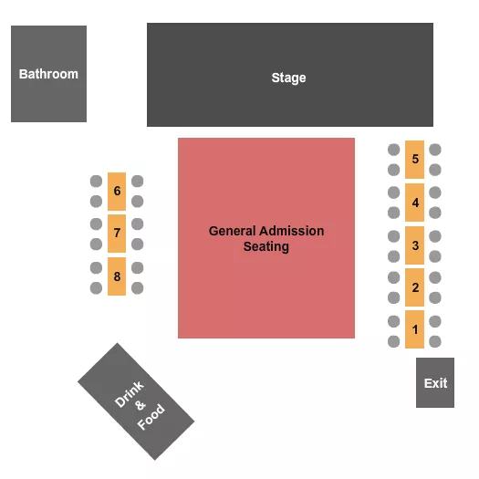  GA TABLES Seating Map Seating Chart