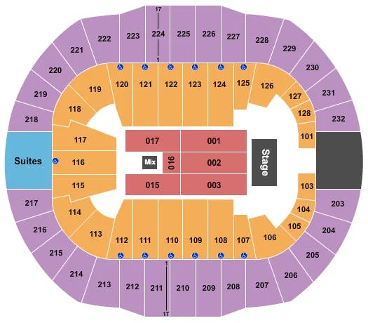  JIM GAFFIGAN Seating Map Seating Chart