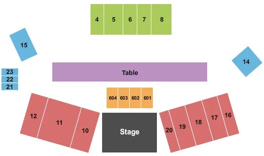 CALIFORNIA MID STATE FAIR GROUNDS ENDSTAGE 2 Seating Map Seating Chart