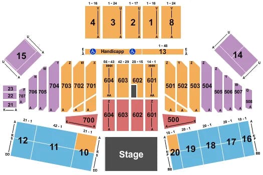 CALIFORNIA MID STATE FAIR GROUNDS CARDI B Seating Map Seating Chart