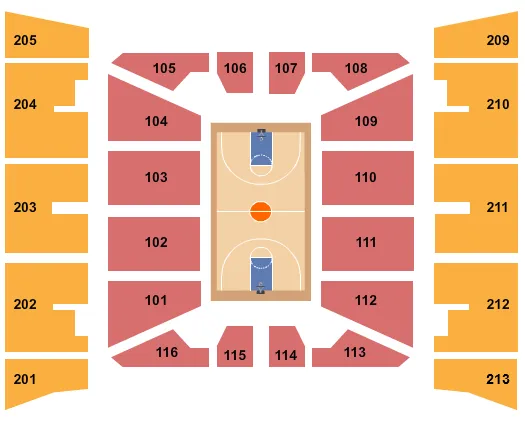  BASKETBALL Seating Map Seating Chart