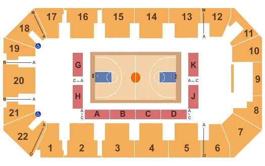 BASKETBALL 2 Seating Map Seating Chart