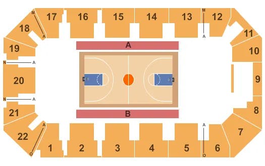  BASKETBALL Seating Map Seating Chart