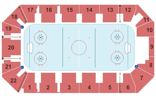  HOCKEY 2 Seating Map Seating Chart