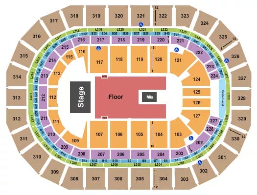  RUSSELL PETERS Seating Map Seating Chart