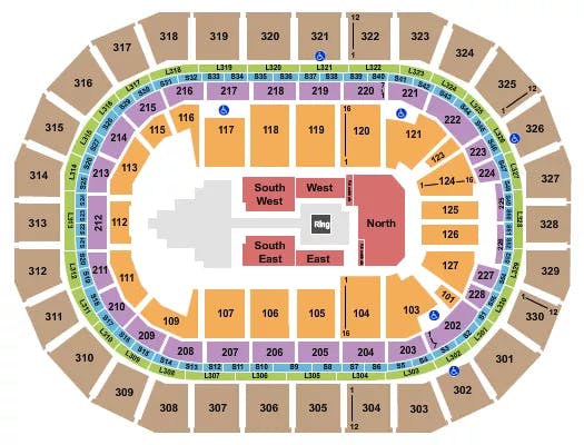  WWE 2 Seating Map Seating Chart