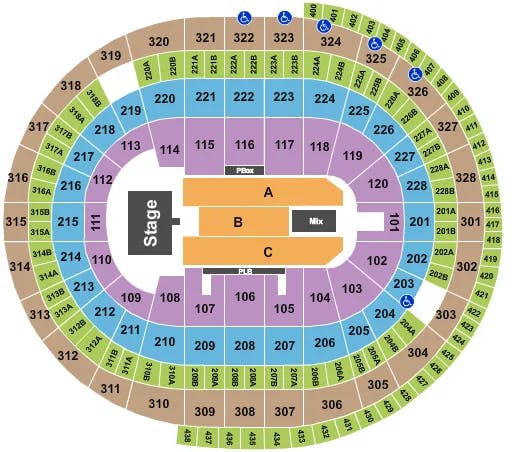  JOJO SIWA Seating Map Seating Chart