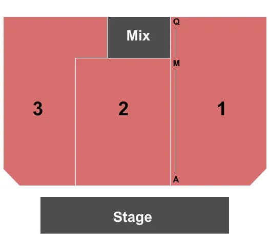 CANNERY HOTEL CASINO ENDSTAGE 3 Seating Map Seating Chart