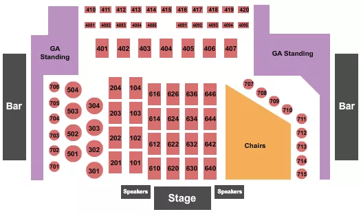 CANYON CLUB AGOURA HILLS ENDSTAGE RSVD TABLES 8 Seating Map Seating Chart