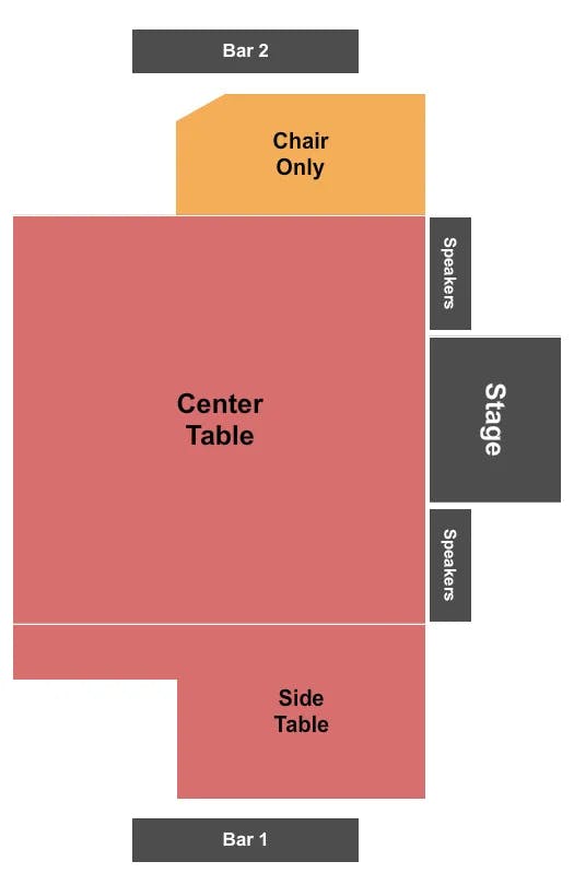 CANYON CLUB AGOURA HILLS THE SPAZMATICS Seating Map Seating Chart