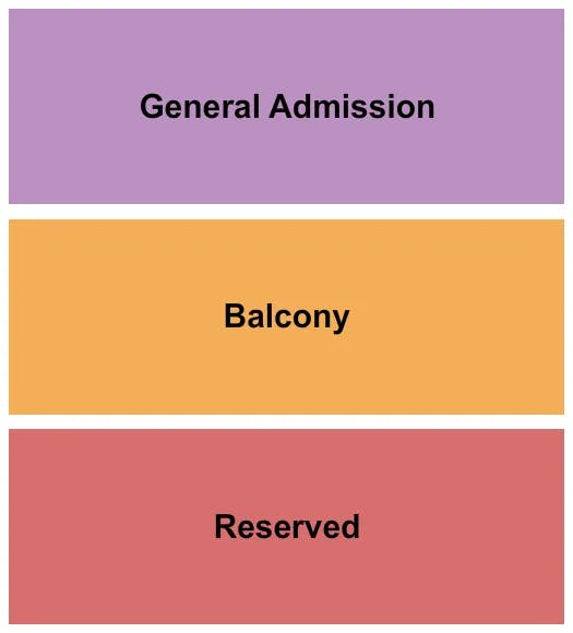  GA RESERVED BALCONY Seating Map Seating Chart