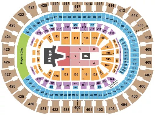  AJR Seating Map Seating Chart